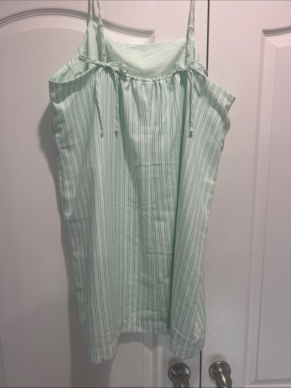 Old Navy Mint Stripe Spaghetti Strap Camisole - Picture 3 of 3